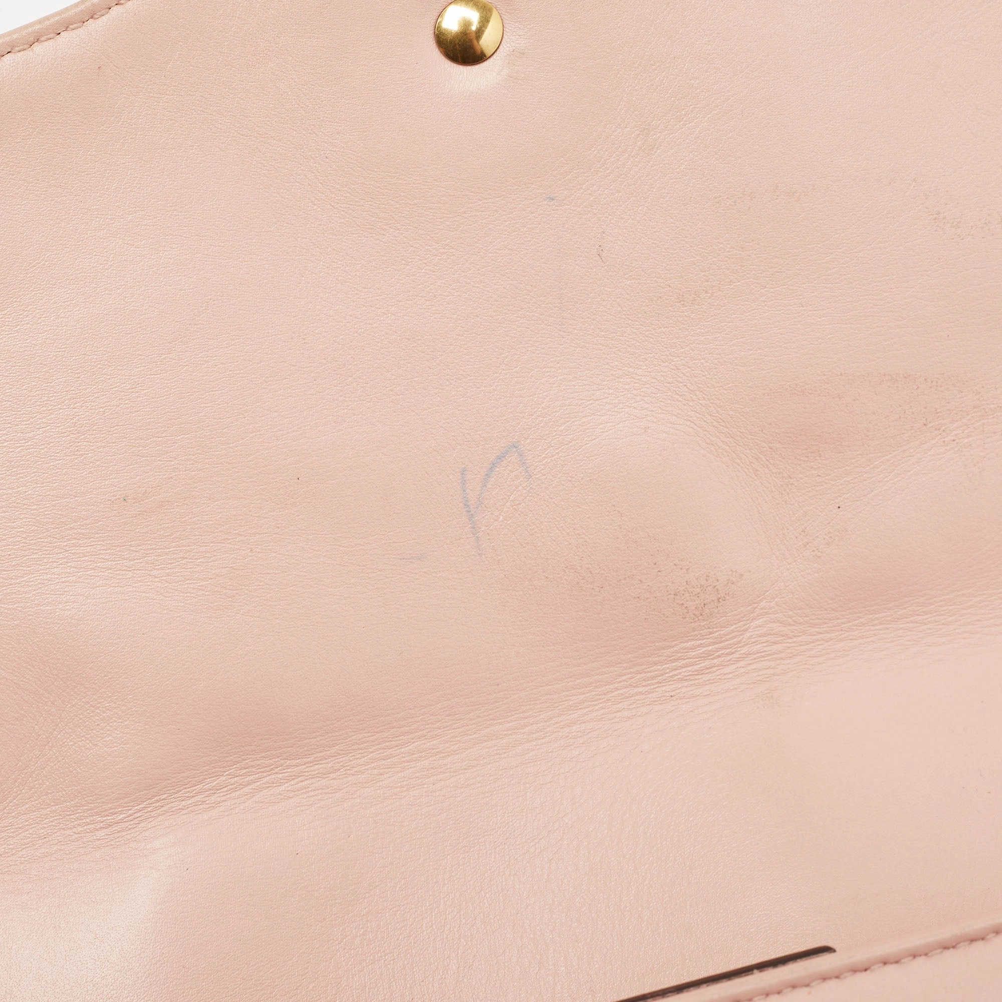 Gucci Pink Matelass&eacute; Leather Small Gg Marmont Shoulder Bag