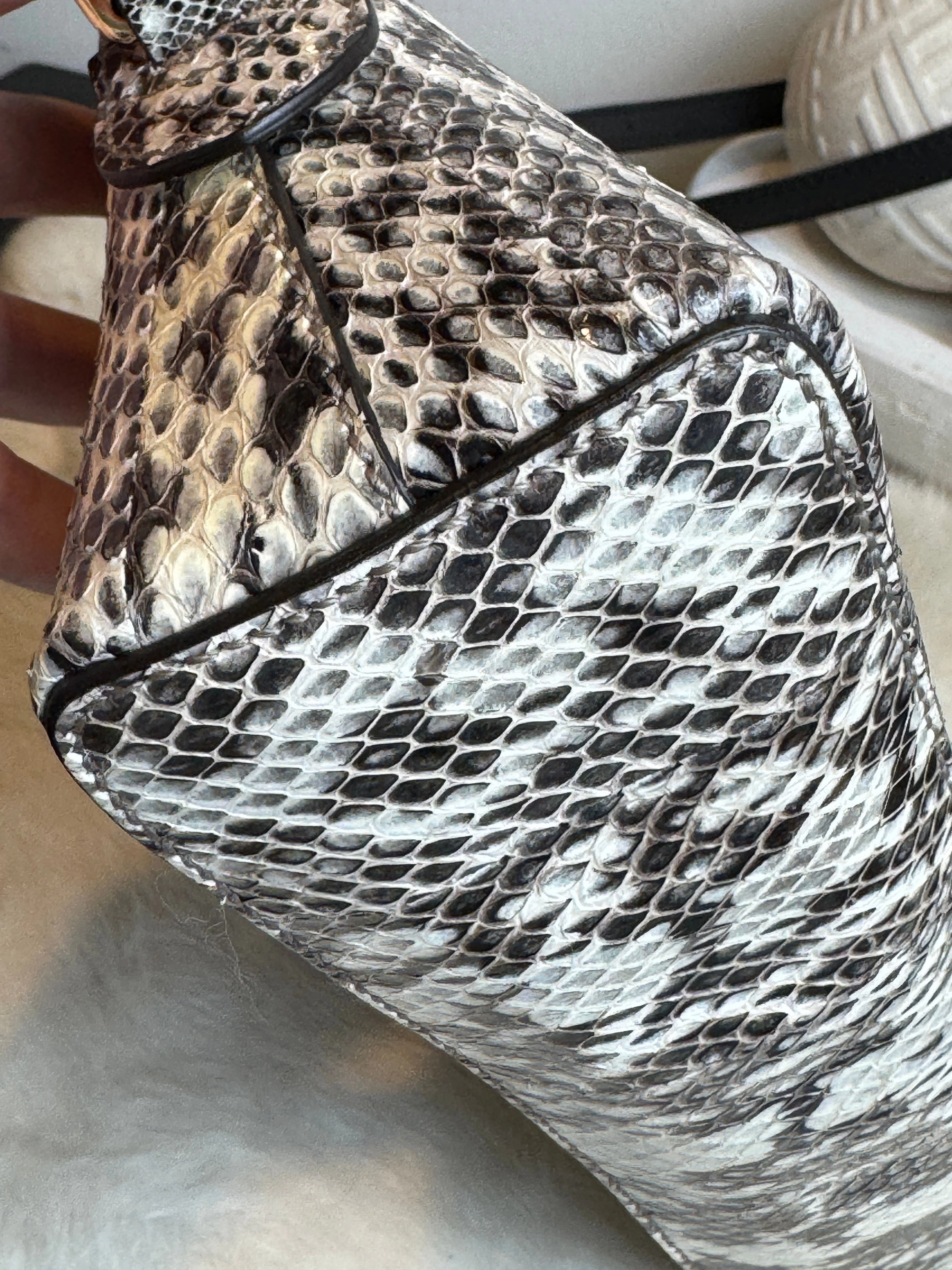 GUCCI Python Snake Small Dome Crossbody Bag