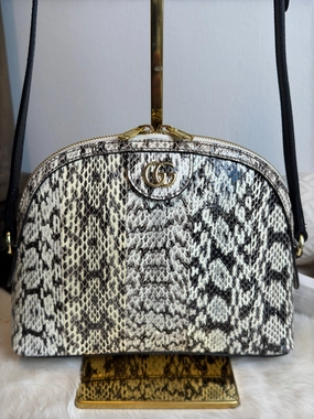 GUCCI Python Snake Small Dome Crossbody Bag