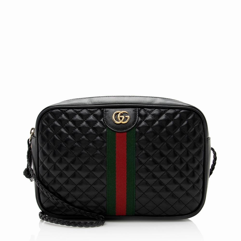 Gucci Quilted Leather Trapuntata Small Shoulder Bag (SHF-20469)