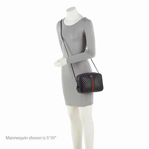 Gucci Quilted Leather Trapuntata Small Shoulder Bag (SHF-20469)