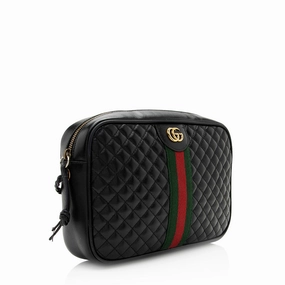 Gucci Quilted Leather Trapuntata Small Shoulder Bag (SHF-20469)