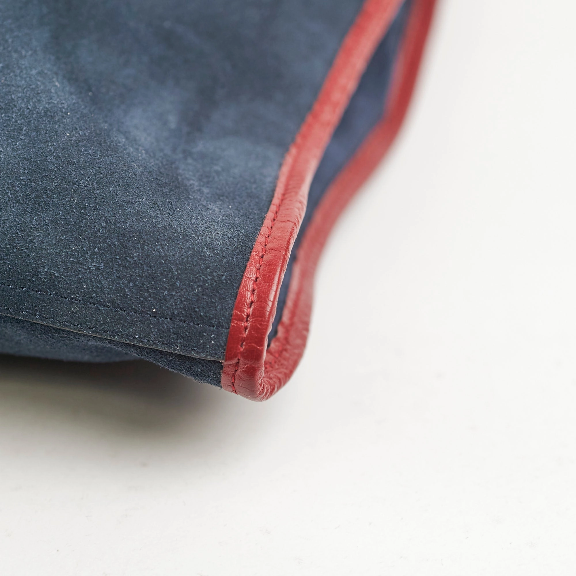 Gucci Rajah Suede Navy Shoulder Tote