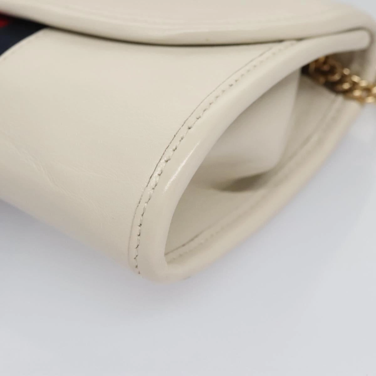 Gucci Rajah White Leather Shoulder Bag ()