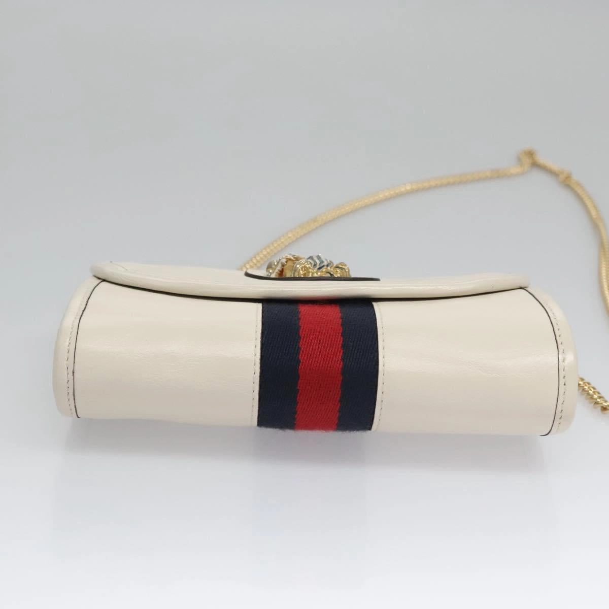 Gucci Rajah White Leather Shoulder Bag ()