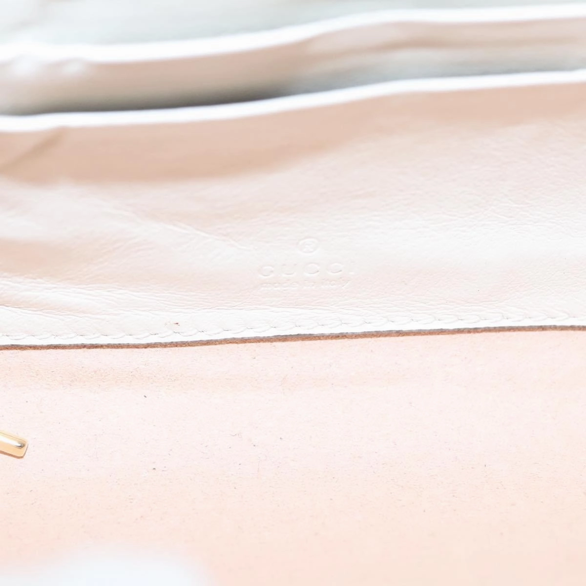 Gucci Rajah White Leather Shoulder Bag ()