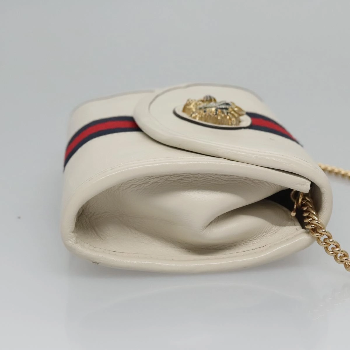 Gucci Rajah White Leather Shoulder Bag ()