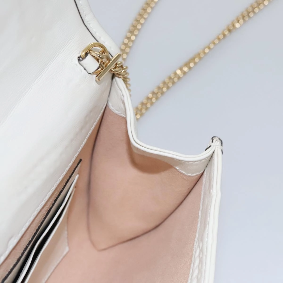 Gucci Rajah White Leather Shoulder Bag ()
