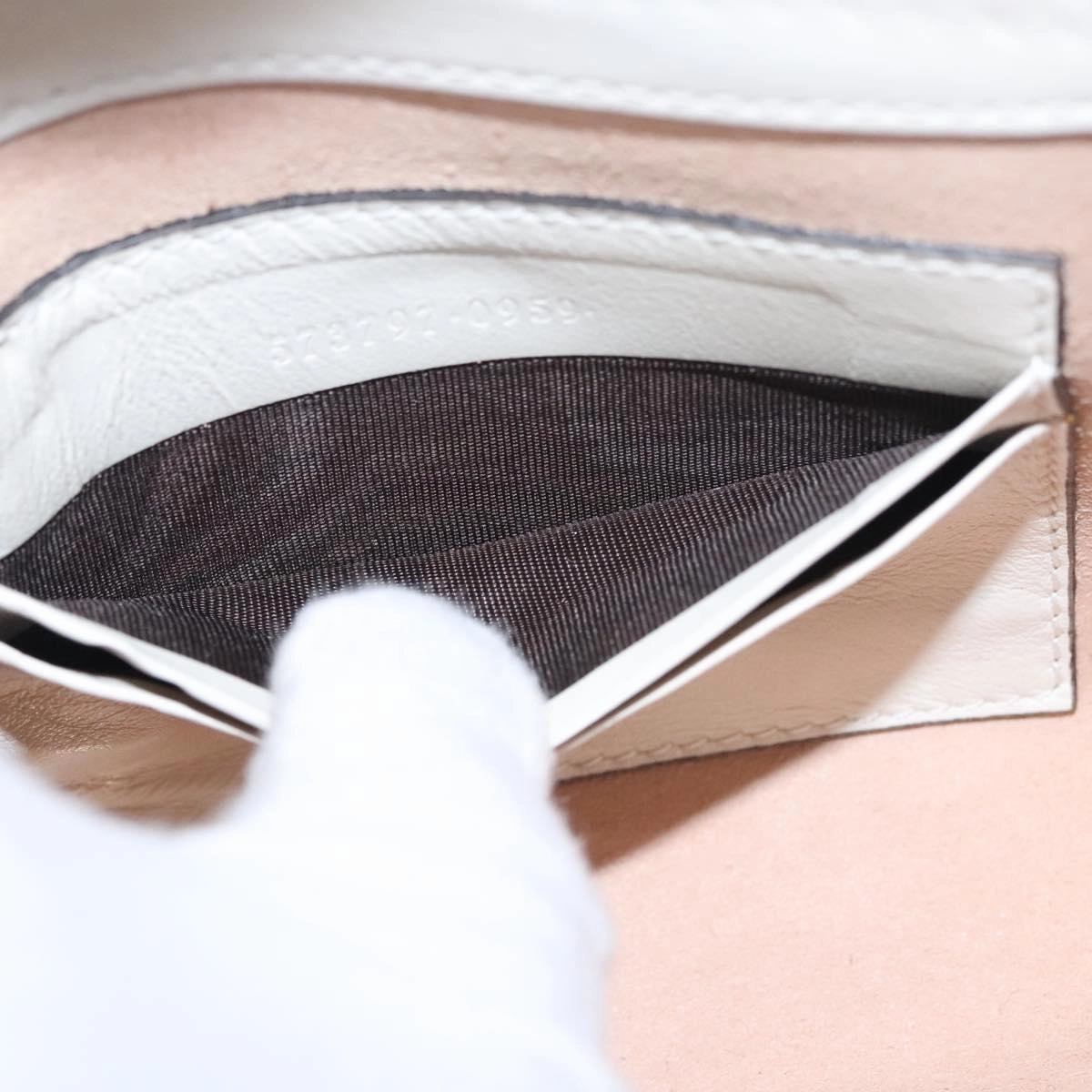 Gucci Rajah White Leather Shoulder Bag ()