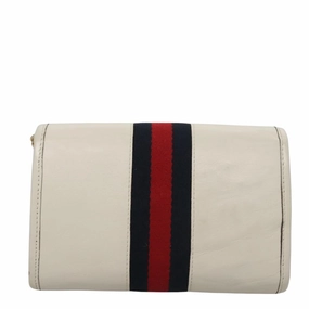 Gucci Rajah White Leather Shoulder Bag ()
