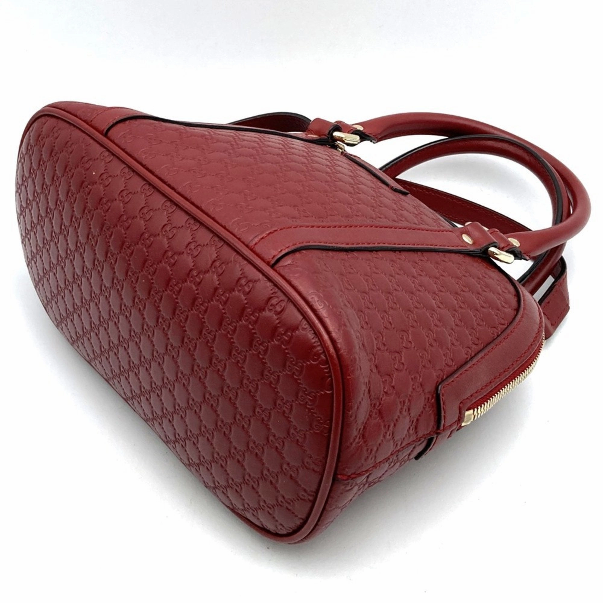 Gucci Red Color Leather Handbag Shoulder Bag ()