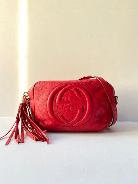 Gucci Red Soho Crossbody Bag