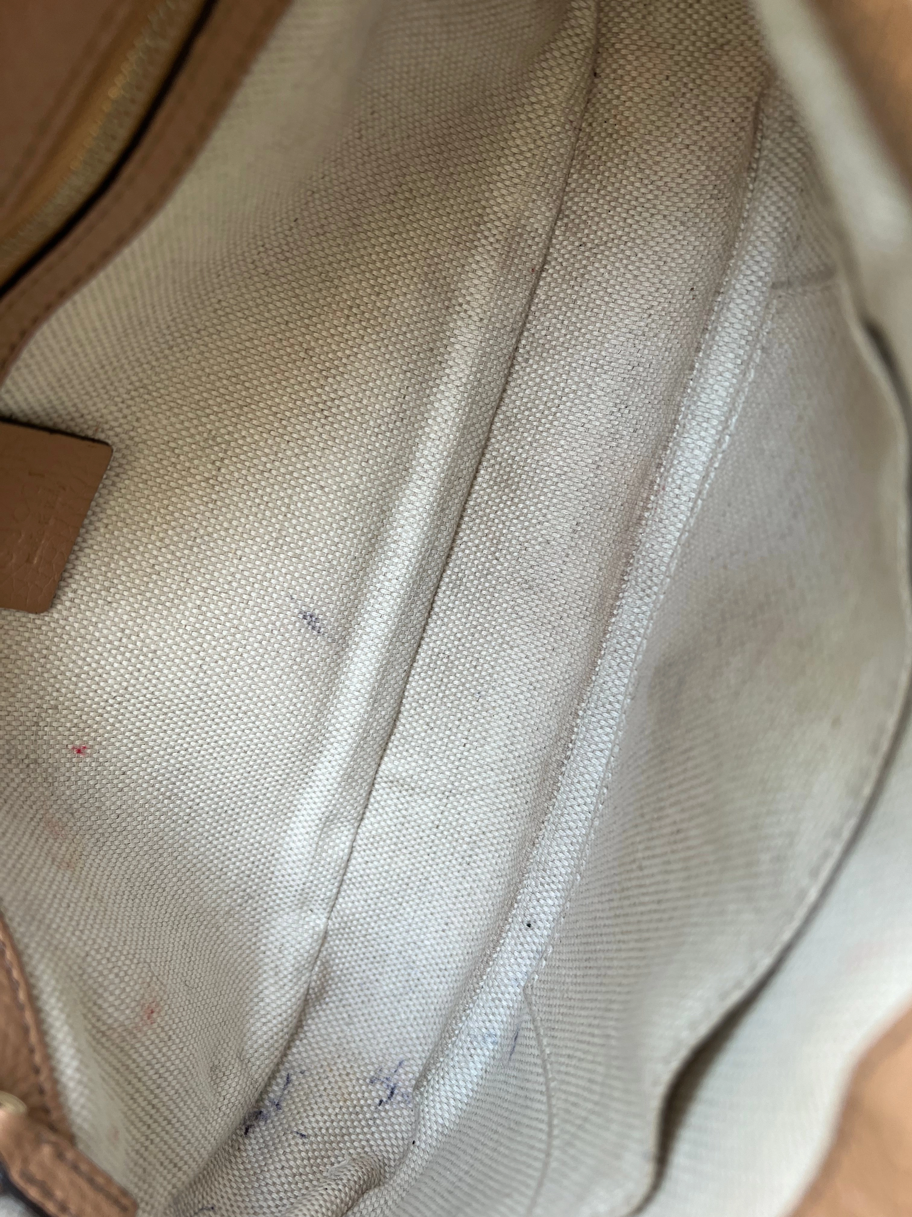 Gucci Rose Beige Soho Disco Crossbody Flap Bag