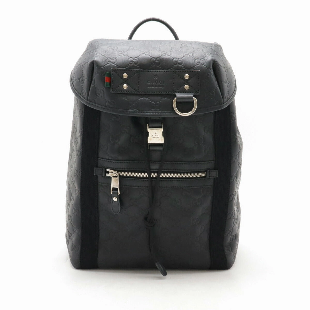 Gucci Rubber Leather Backpack Black