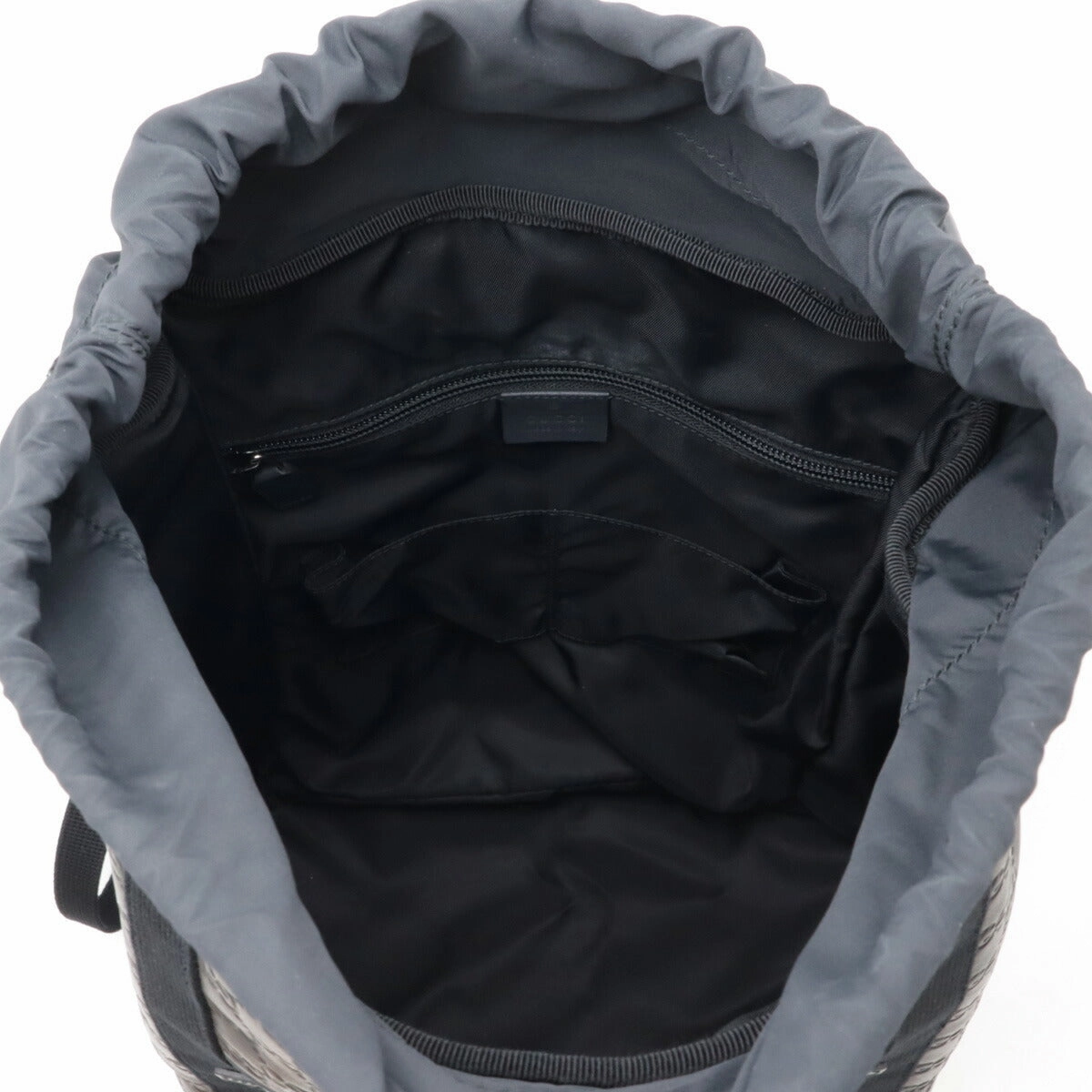 Gucci Rubber Leather Backpack Black