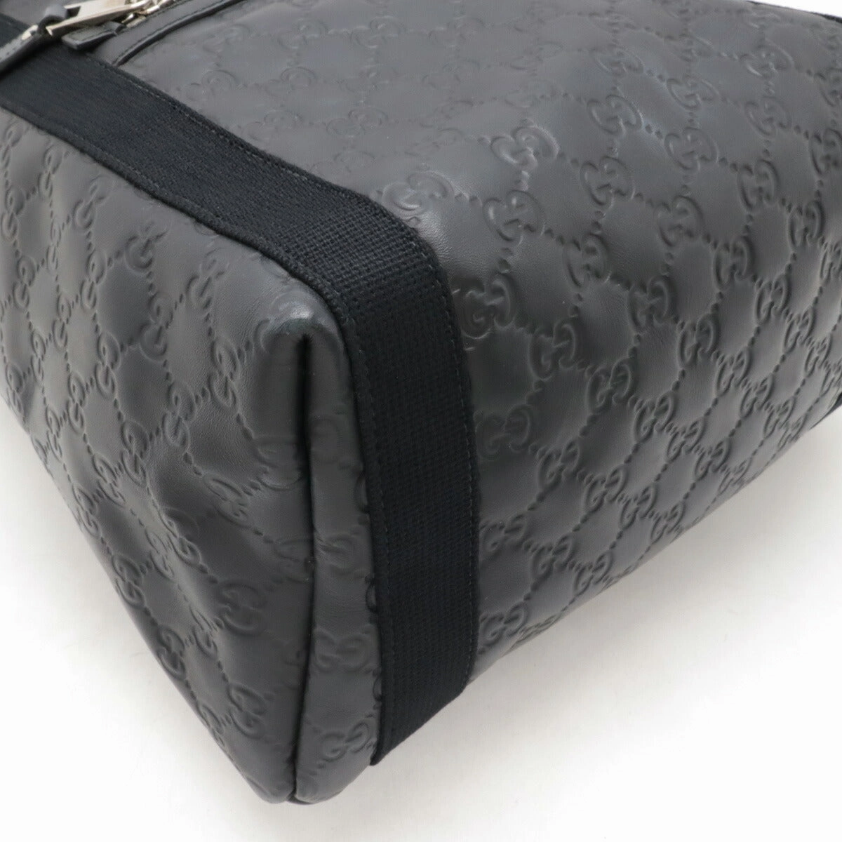 Gucci Rubber Leather Backpack Black