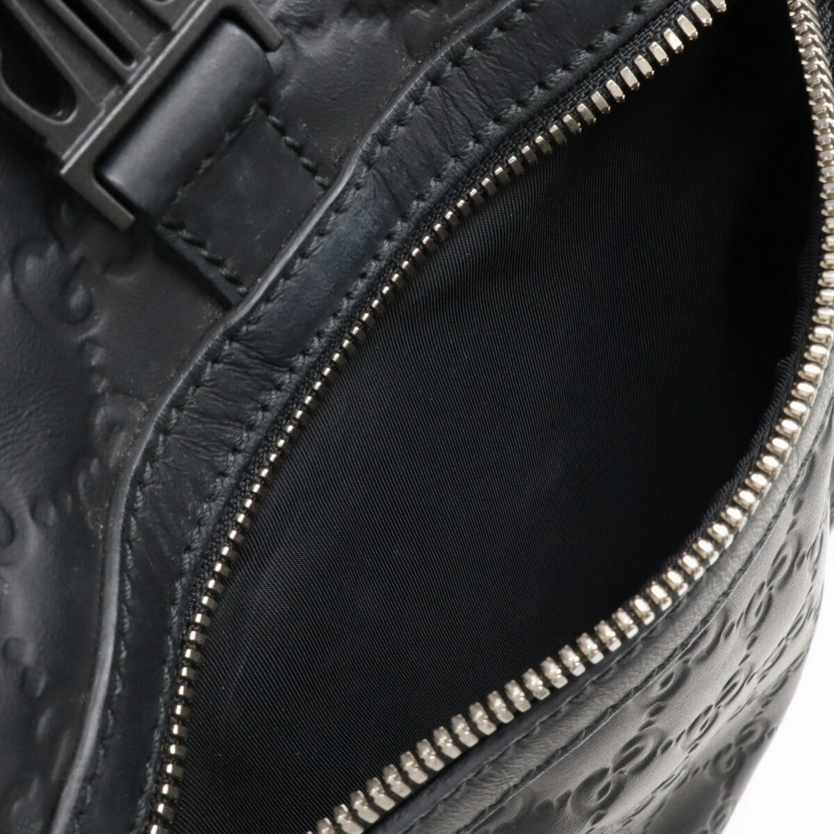 Gucci Rubber Leather Backpack Black