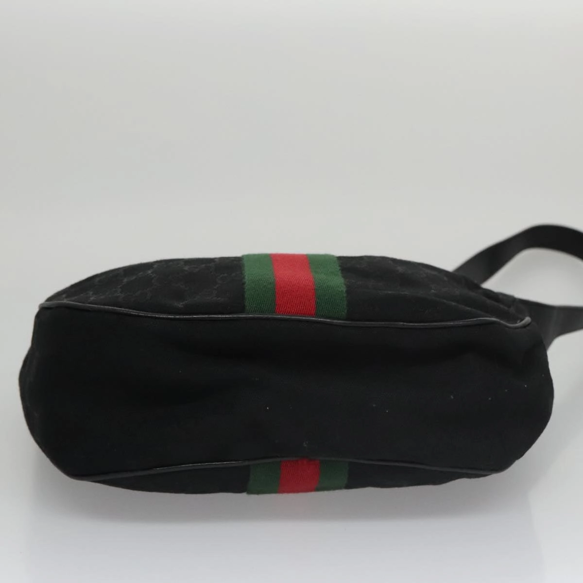 Gucci Sherry Black Canvas Shoulder Bag ()