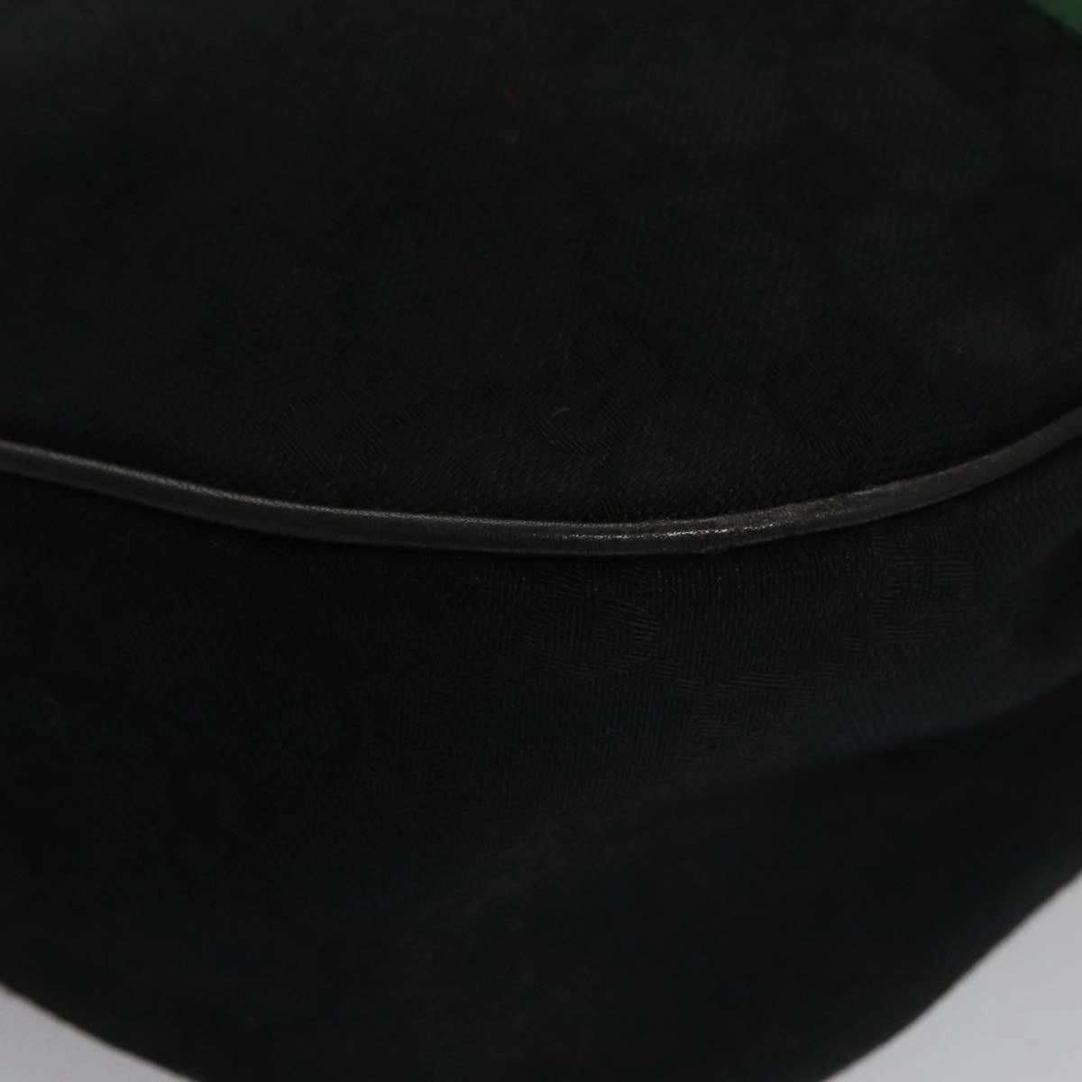 Gucci Sherry Black Canvas Shoulder Bag ()