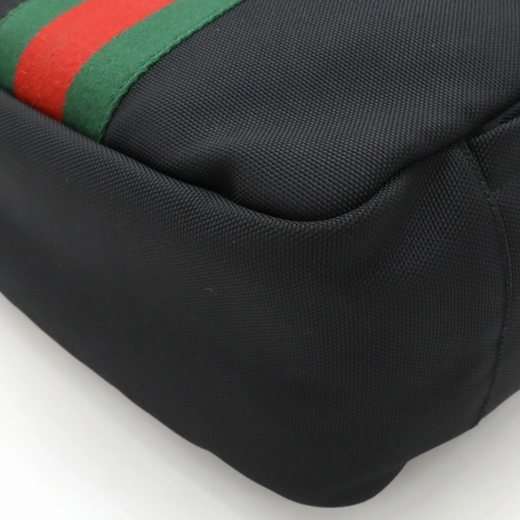 Gucci Sherry Line    Color Canvas Leather Backpack (Pre-Owned)