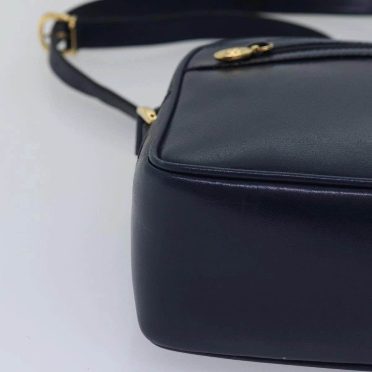 GUCCI Sherry Line Shoulder Bag Leather Navy 001 23 0942  ep4572