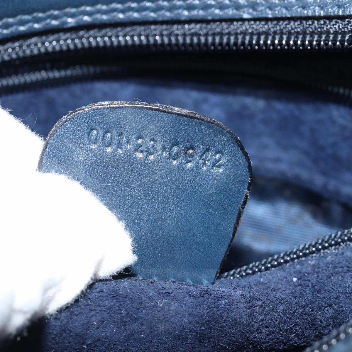 GUCCI Sherry Line Shoulder Bag Leather Navy 001 23 0942  ep4572