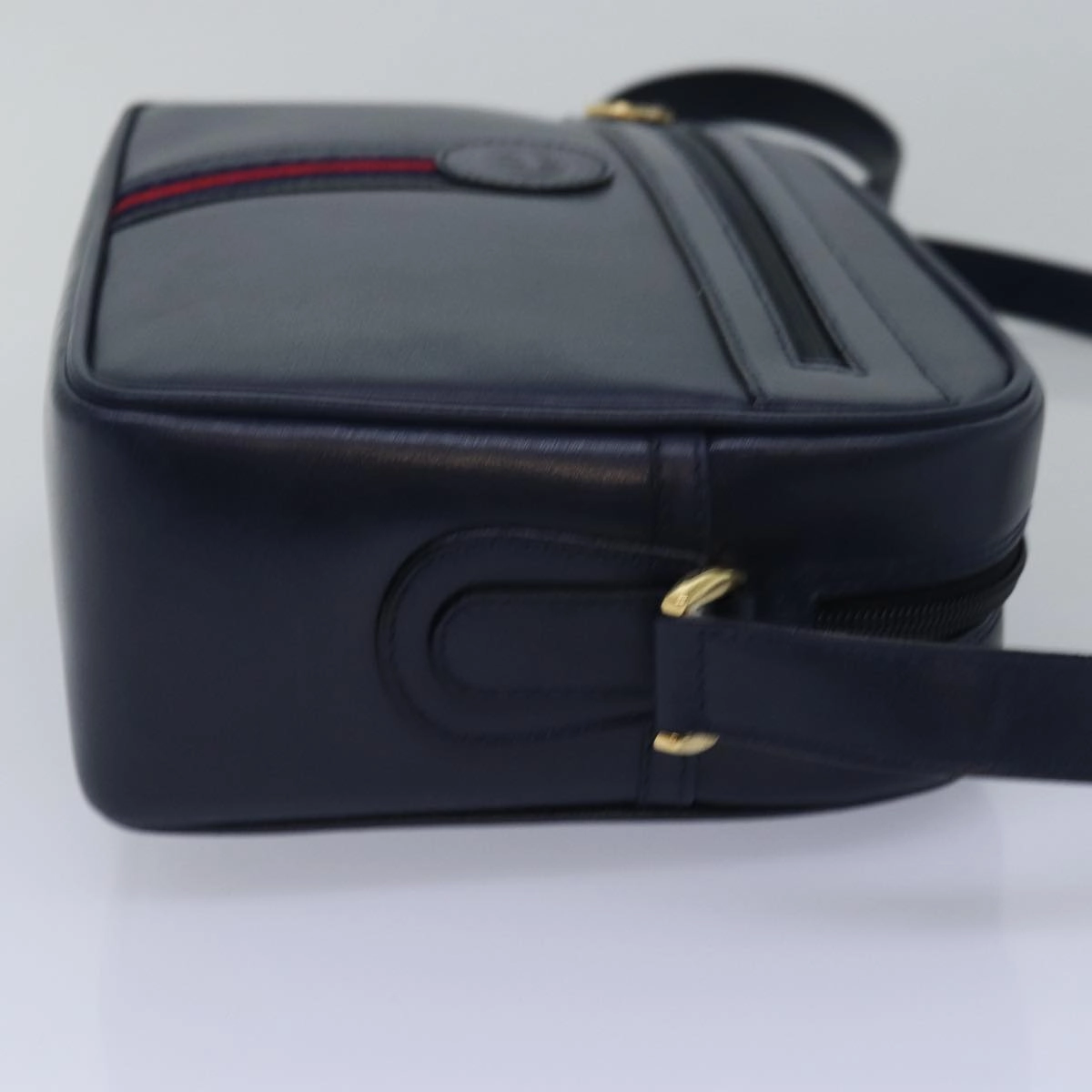 GUCCI Sherry Line Shoulder Bag Leather Navy 001 23 0942  ep4572