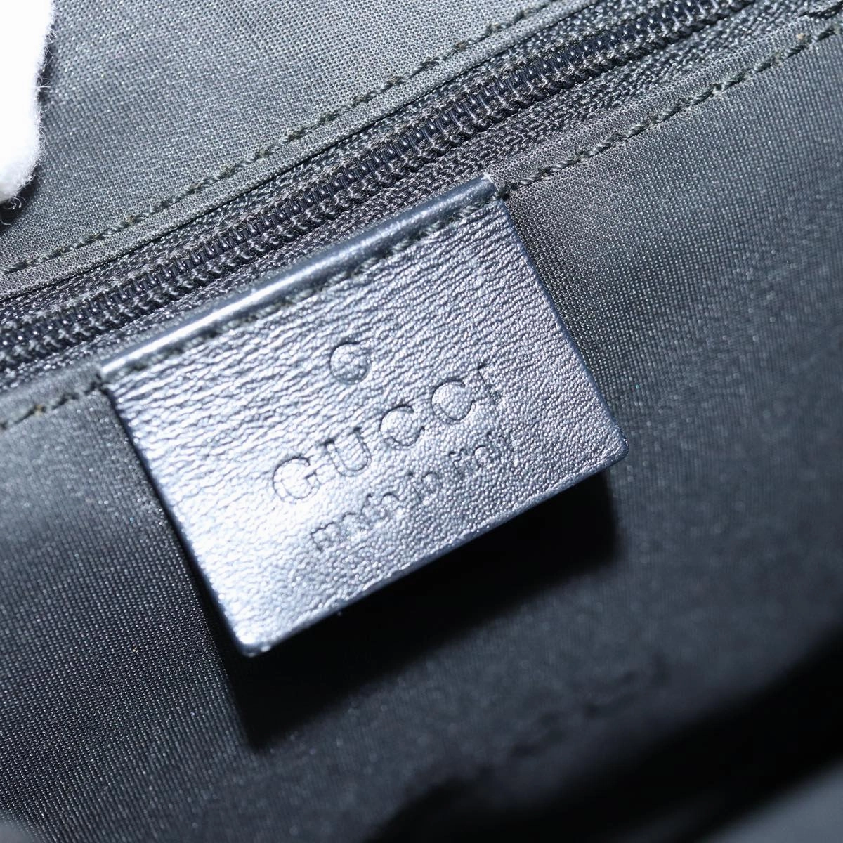 GUCCI Shoulder Bag Canvas Black 001 3766  bs14537