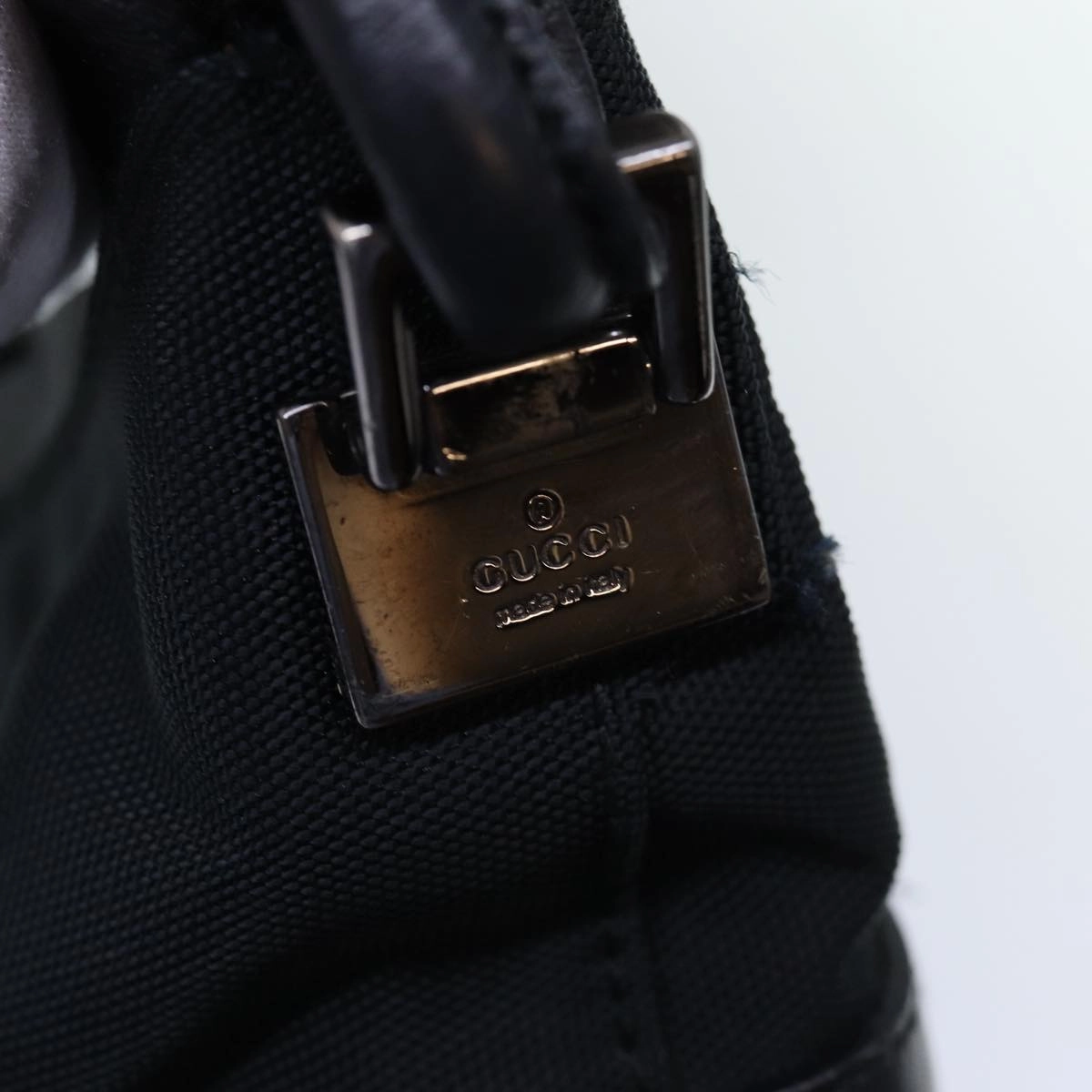 GUCCI Shoulder Bag Canvas Black 001 3766  bs14537