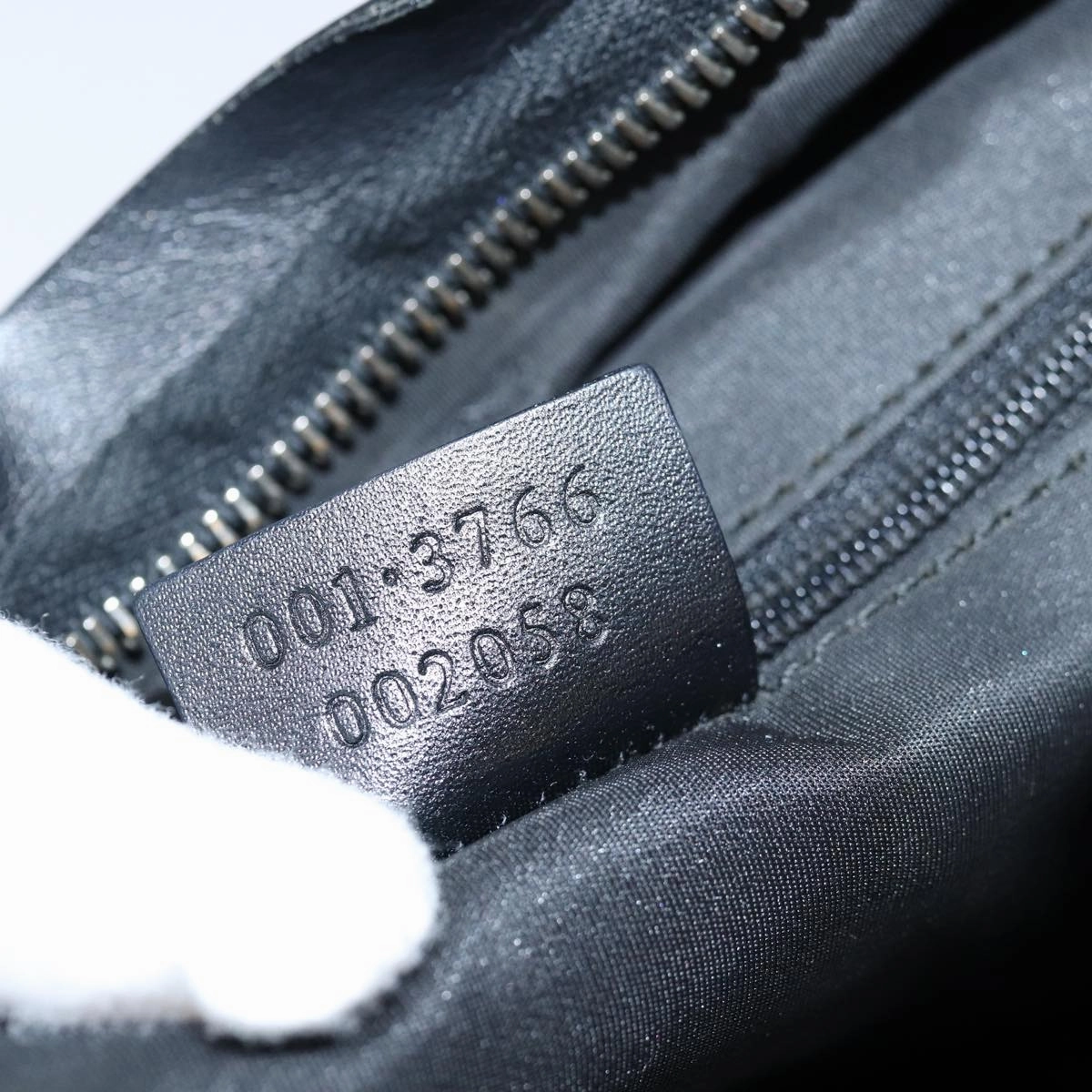 GUCCI Shoulder Bag Canvas Black 001 3766  bs14537