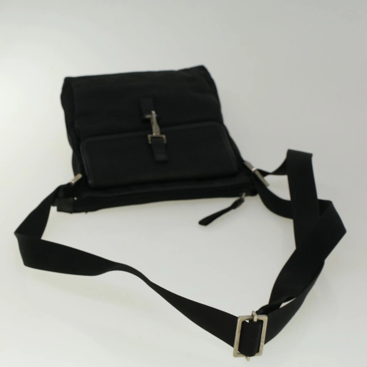 GUCCI Shoulder Bag Canvas Black 92646  bs9464