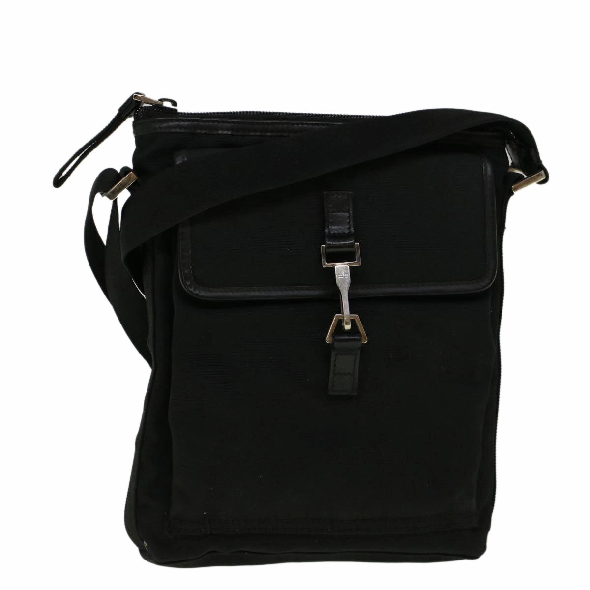 GUCCI Shoulder Bag Canvas Black 92646  bs9464