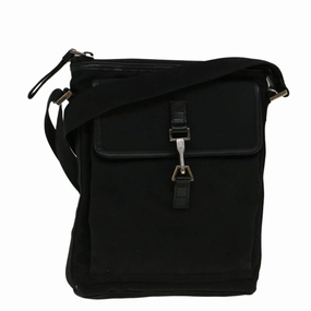 GUCCI Shoulder Bag Canvas Black 92646  bs9464
