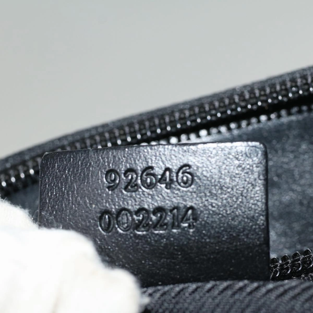 GUCCI Shoulder Bag Canvas Black 92646  bs9464