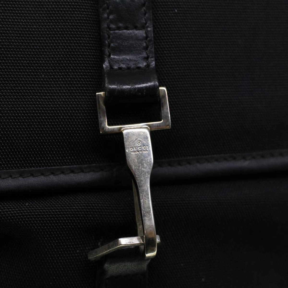 GUCCI Shoulder Bag Canvas Black 92646  bs9464