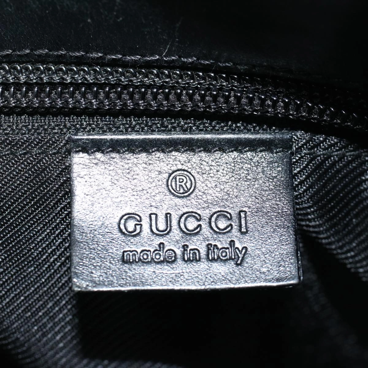 GUCCI Shoulder Bag Canvas Black 92646  bs9464