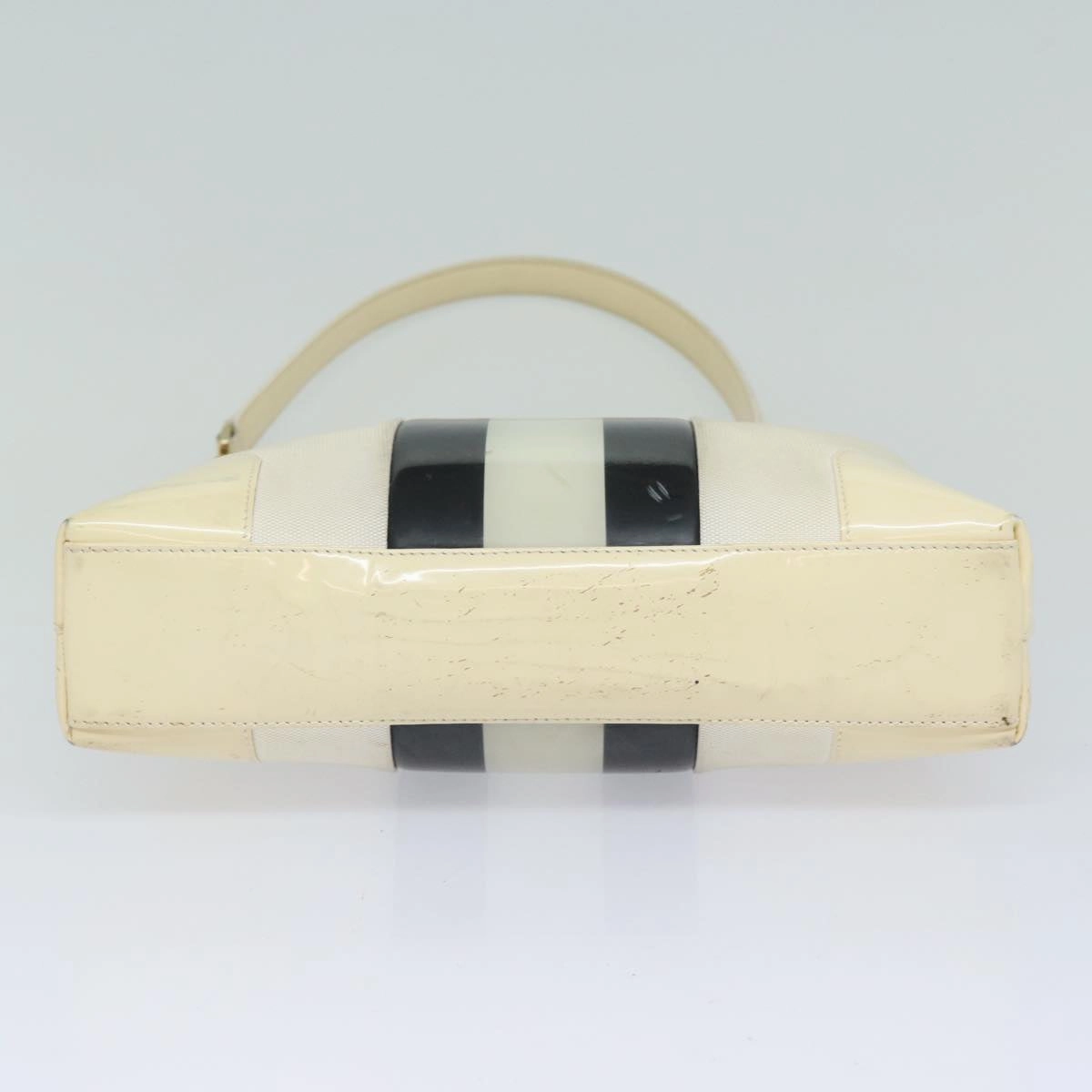 GUCCI Shoulder Bag Canvas Black White 001 4231  79373
