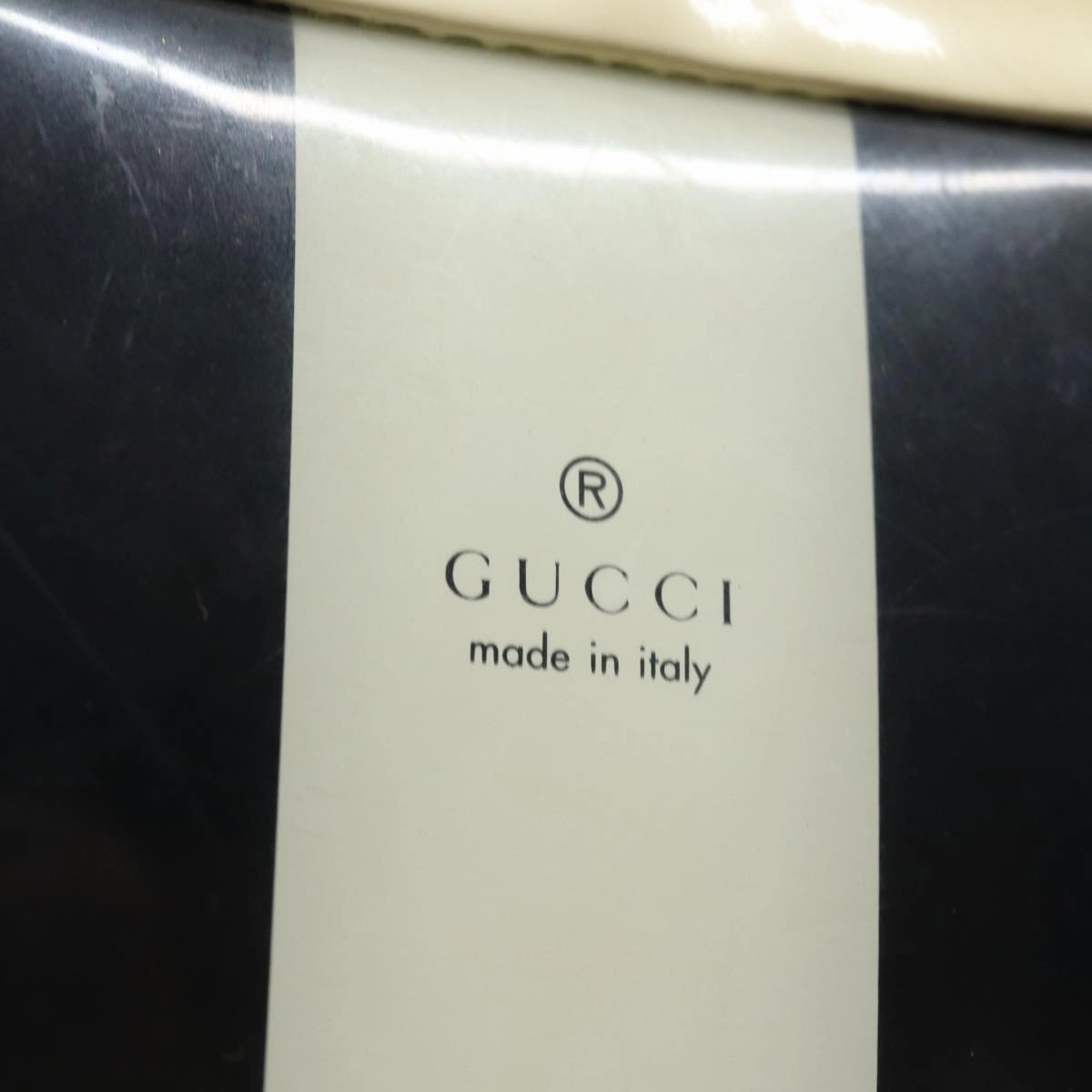 GUCCI Shoulder Bag Canvas Black White 001 4231  79373