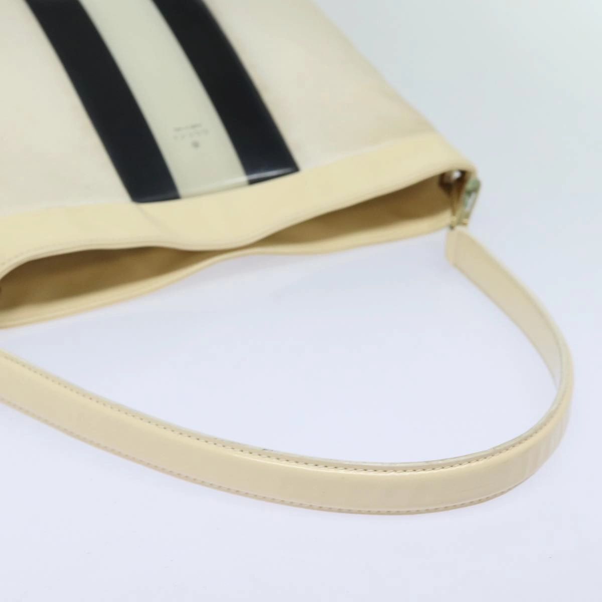 GUCCI Shoulder Bag Canvas Black White 001 4231  79373