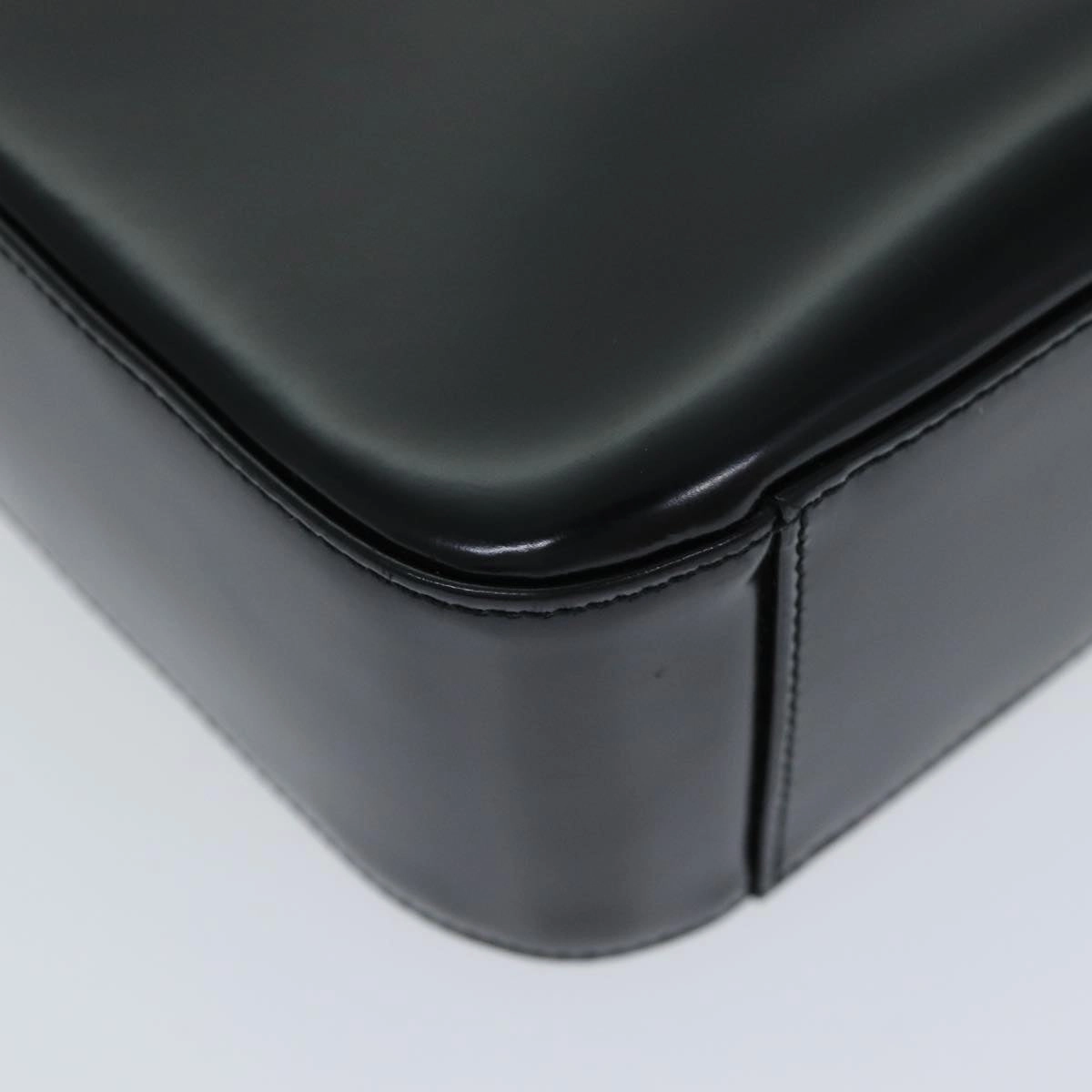 GUCCI Shoulder Bag Enamel Black 000 1013 0506  ep4698