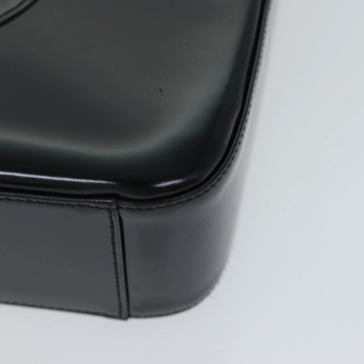 GUCCI Shoulder Bag Enamel Black 000 1013 0506  ep4698