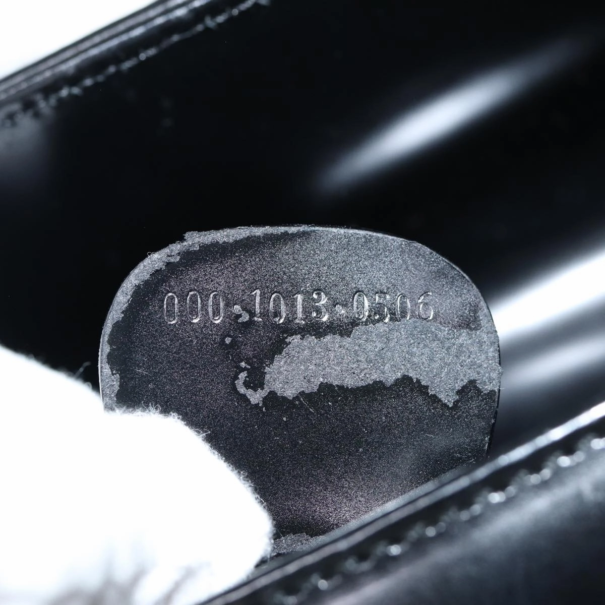 GUCCI Shoulder Bag Enamel Black 000 1013 0506  ep4698