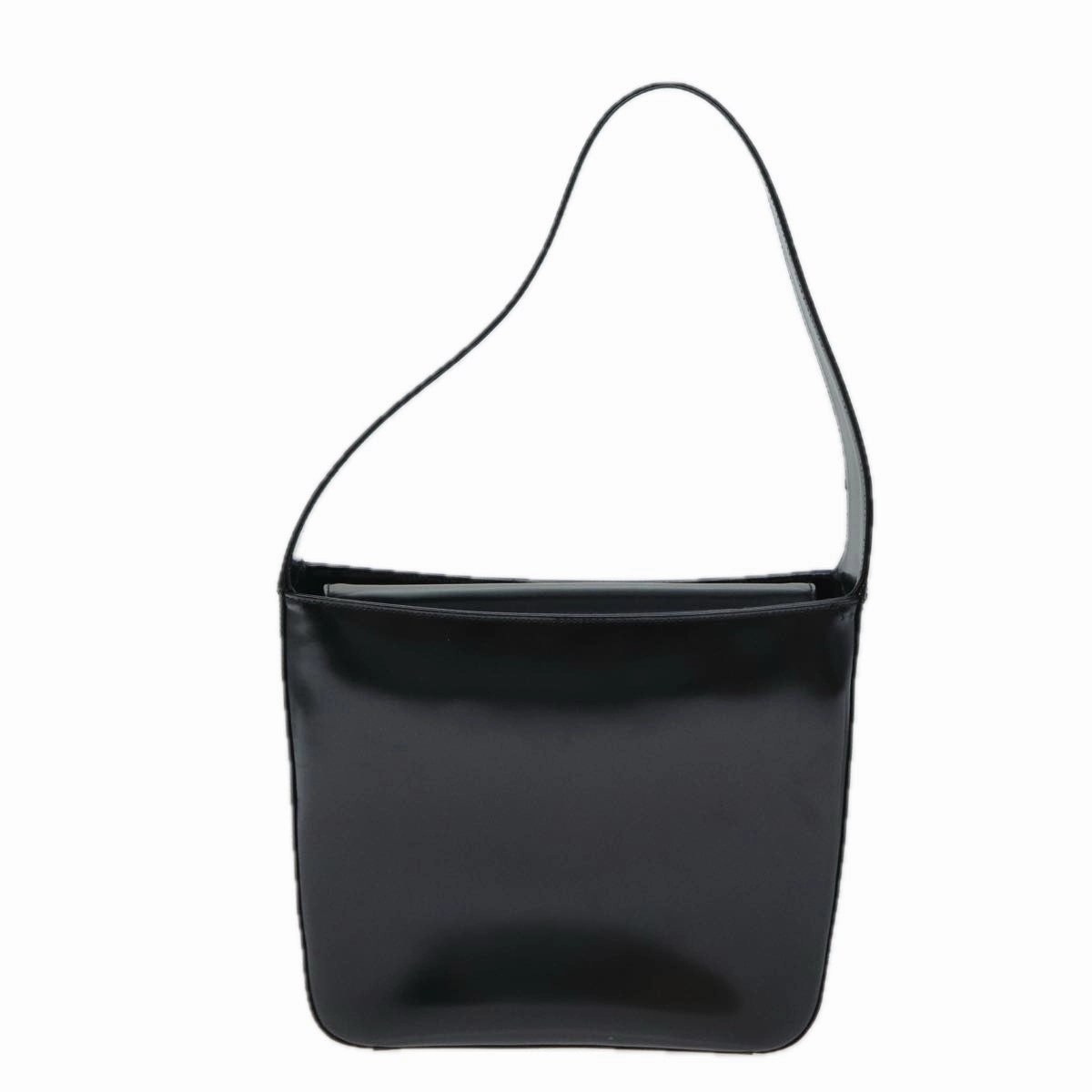 GUCCI Shoulder Bag Enamel Black 000 1013 0506  ep4698