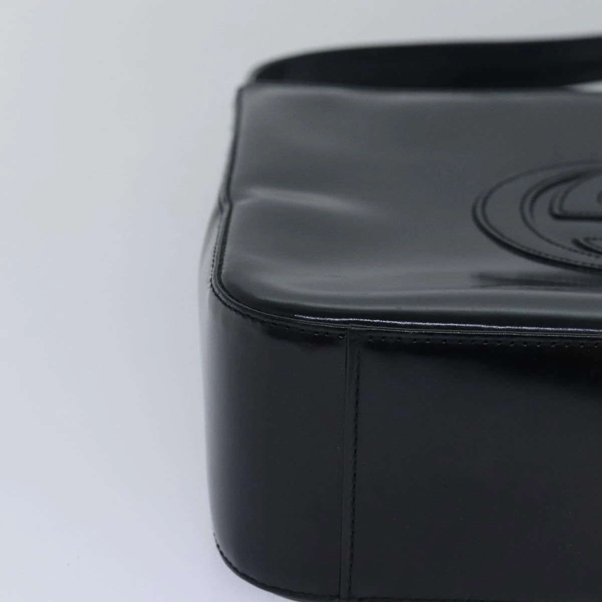 GUCCI Shoulder Bag Enamel Black 000 1013 0506  ep4738