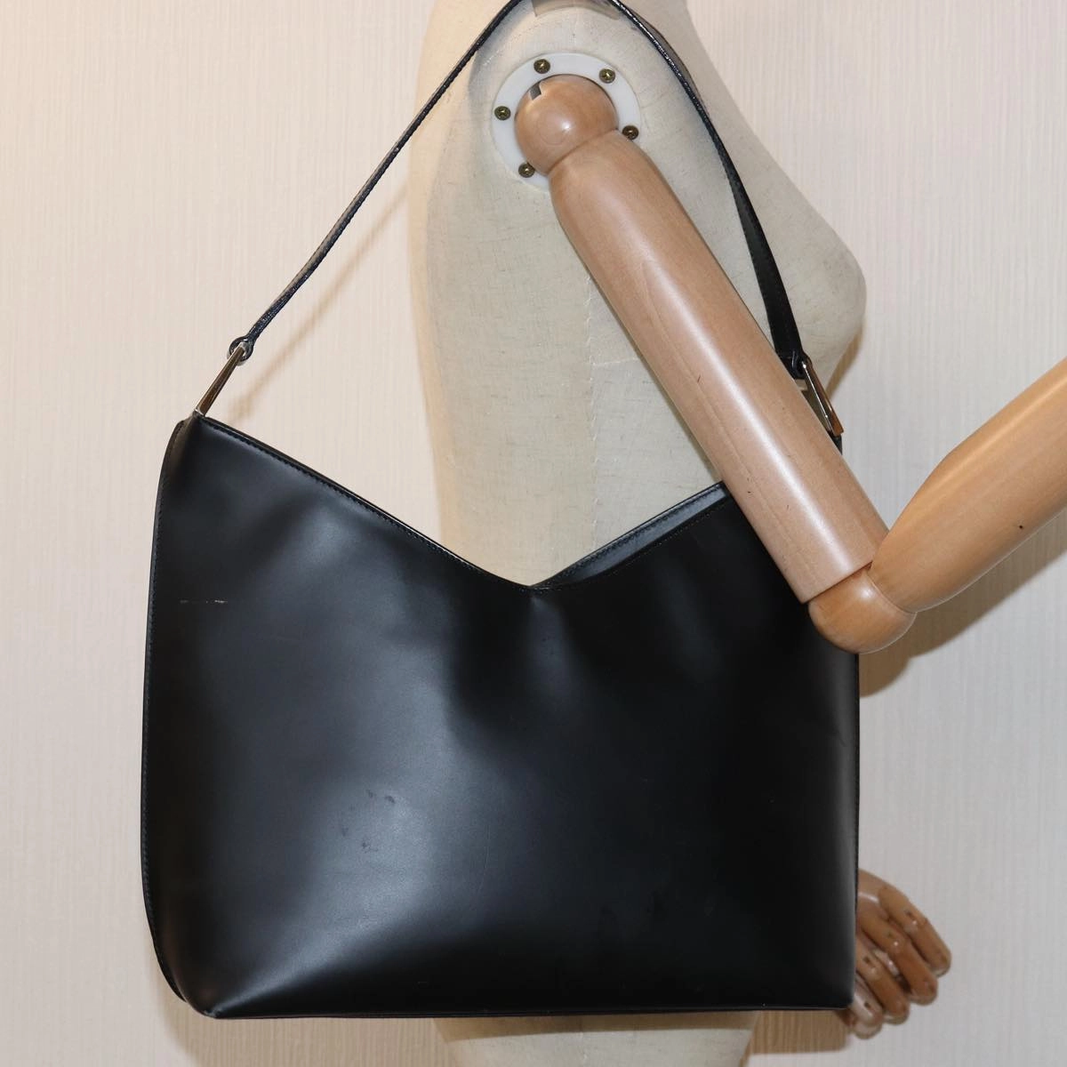 GUCCI Shoulder Bag Leather Black 001 3017  bs14440