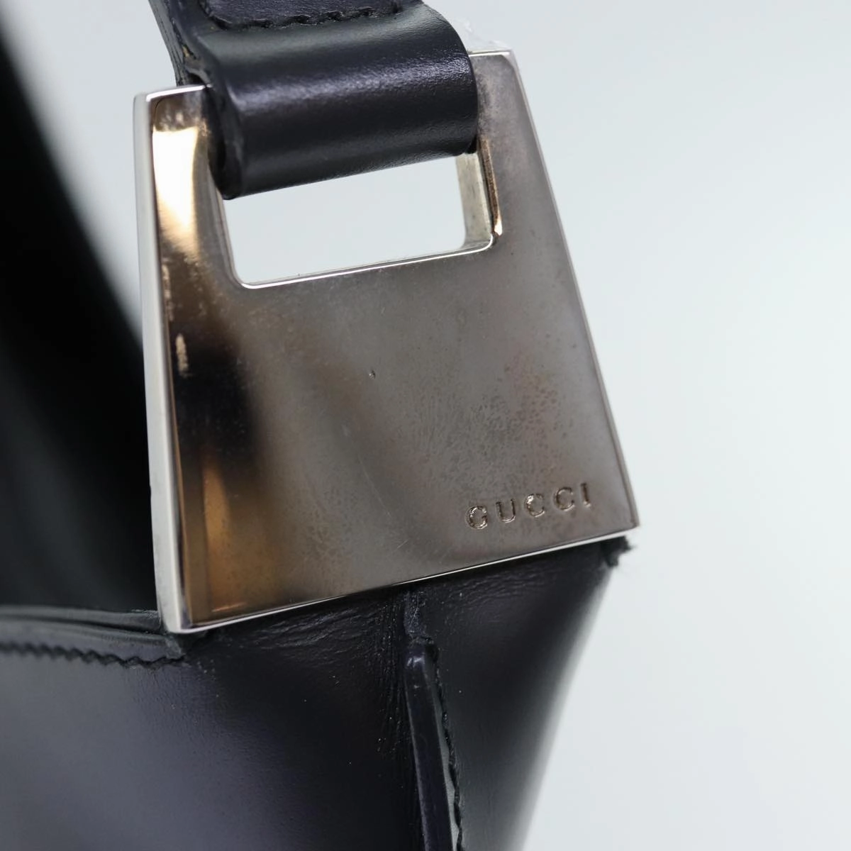 GUCCI Shoulder Bag Leather Black 001 3017  bs14440