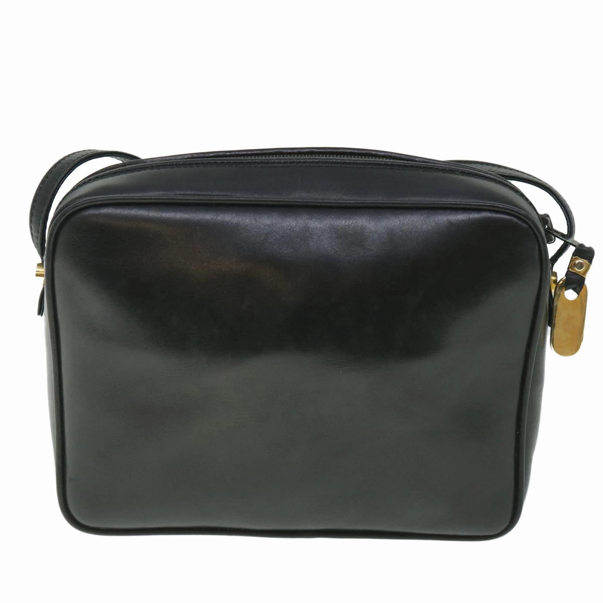 GUCCI Shoulder Bag Leather Black  56692