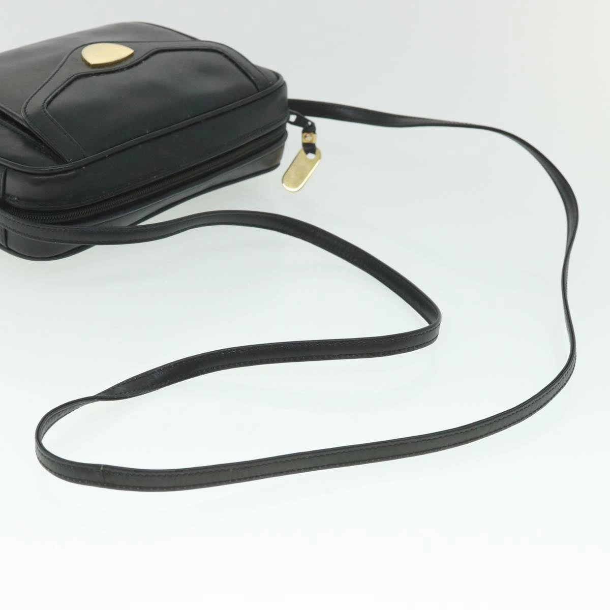 GUCCI Shoulder Bag Leather Black  56692