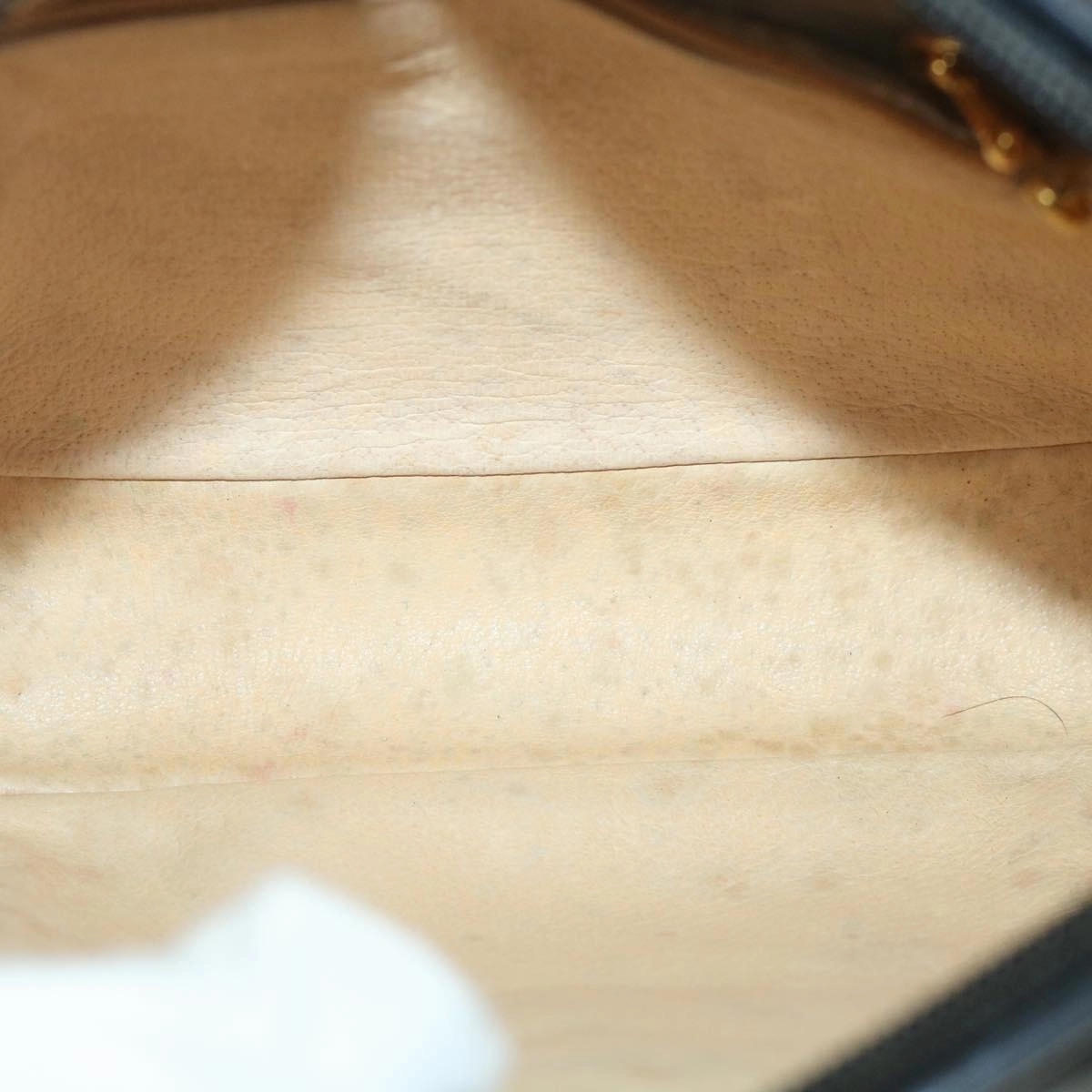 GUCCI Shoulder Bag Leather Black  56692