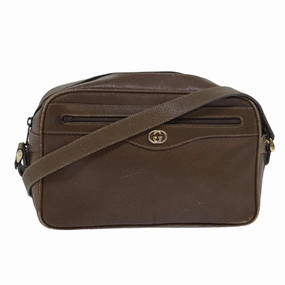 GUCCI Shoulder Bag Leather Brown 001 1051 1231  ep4753